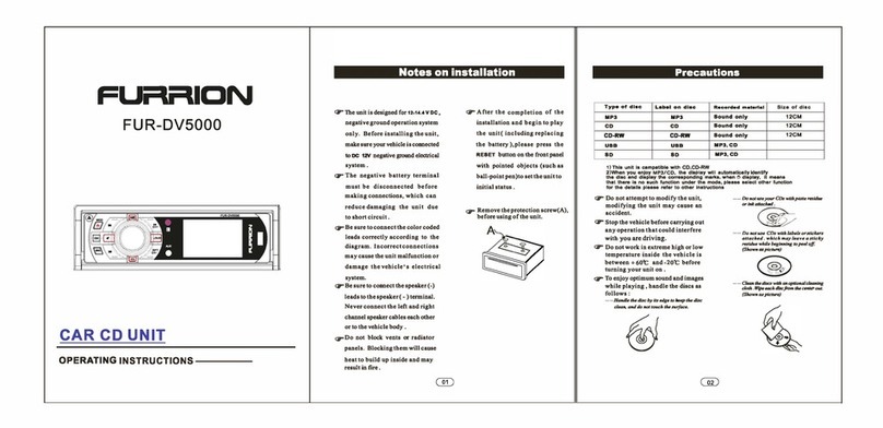 Furrion FUR-DV5000 operating instructions