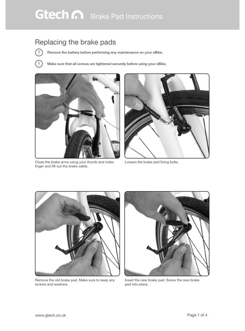 Gtech Brake Pad instructions