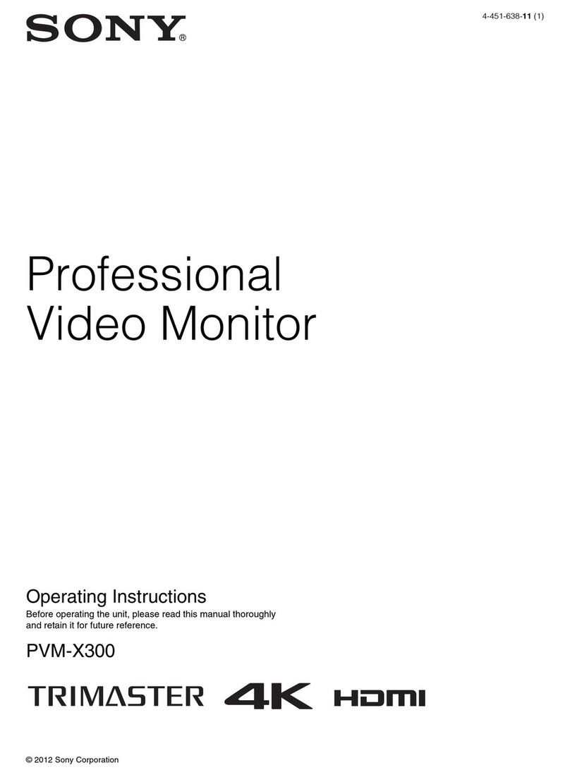 Sony Trimaster PVM-X300 User manual