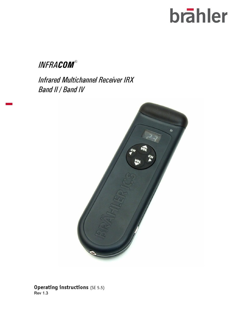 Brahler Band II operating instructions