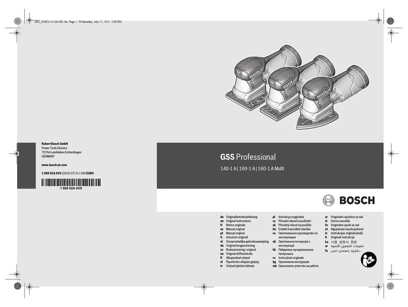 Bosch GSS 140-1 A Professional User manual