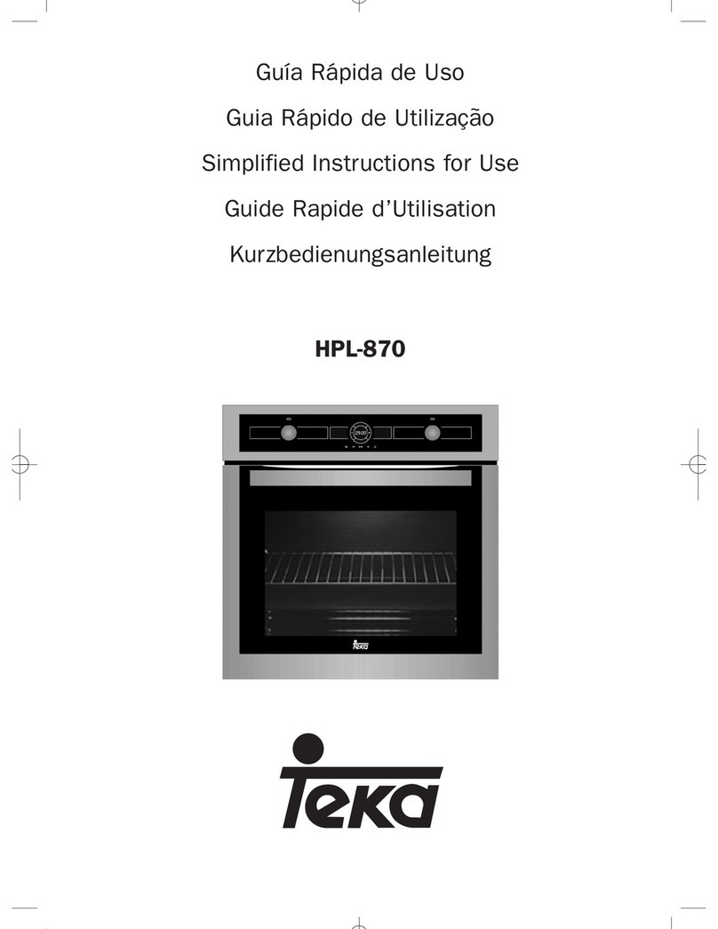 Teka HPL 870 User manual Teka HPL 870 User manual
