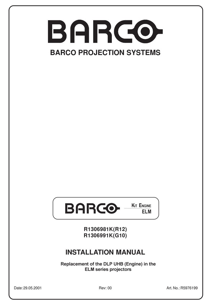 Barco R1306981K(R12) installation manual