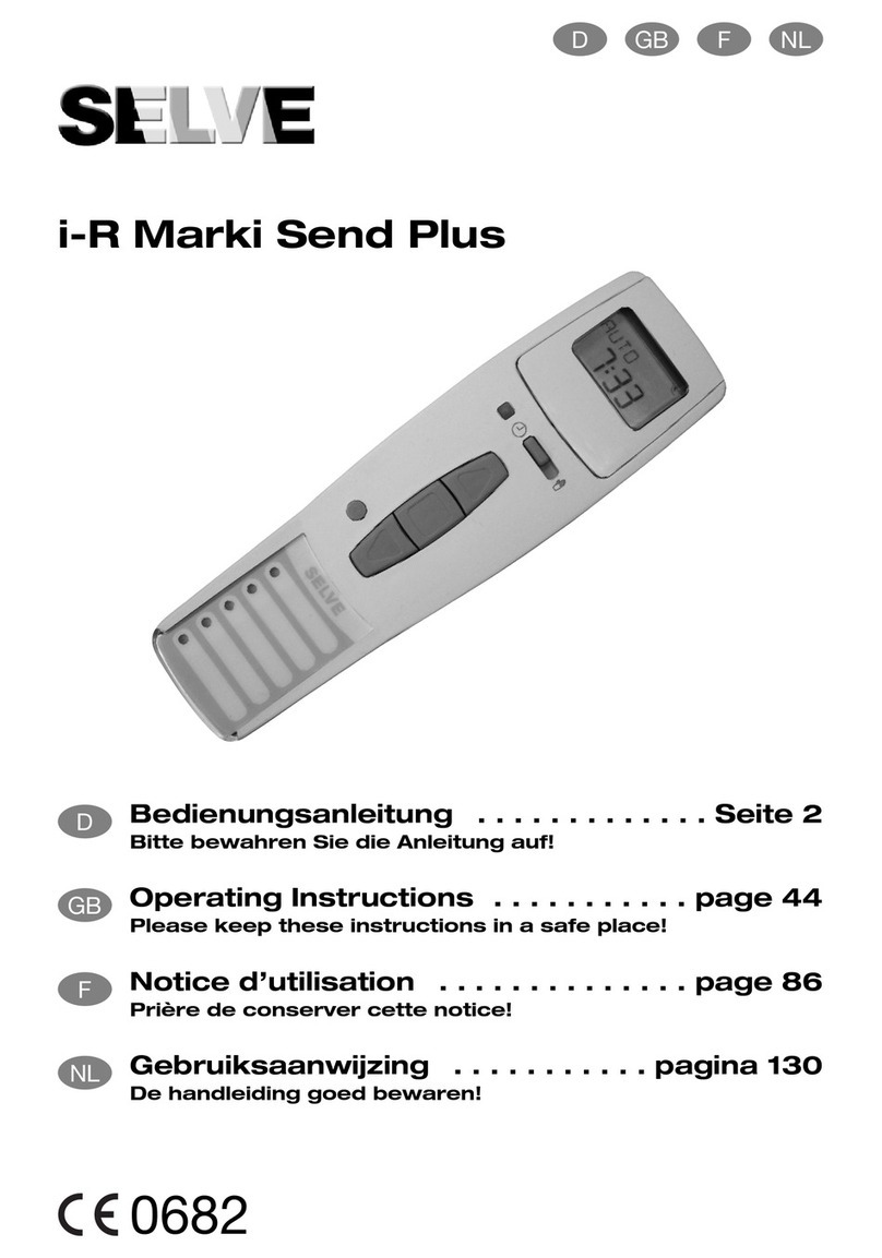 Selve i-R Marki Send Plus operating instructions