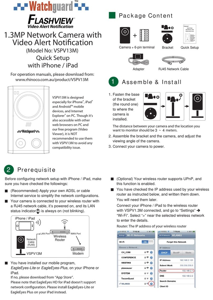 Watchguard VSPV13M User manual