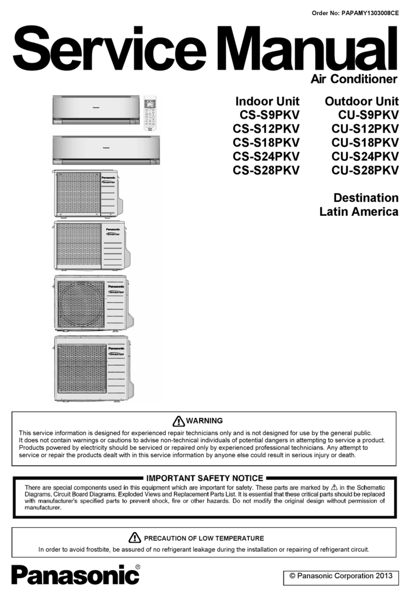 Panasonic cs-s9pkv User manual