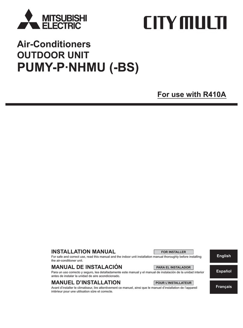 Mitsubishi PUMY-P NHMU-BS User manual
