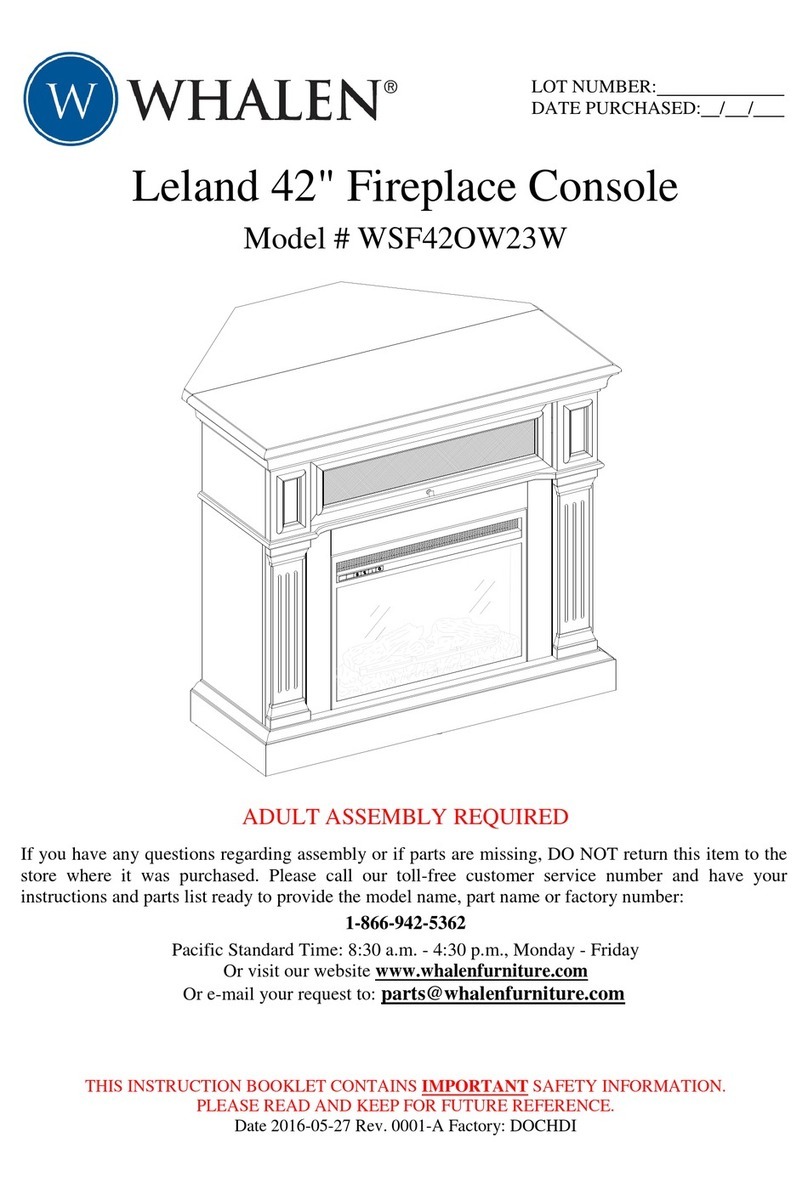 Whalen WSF42OW23W User manual