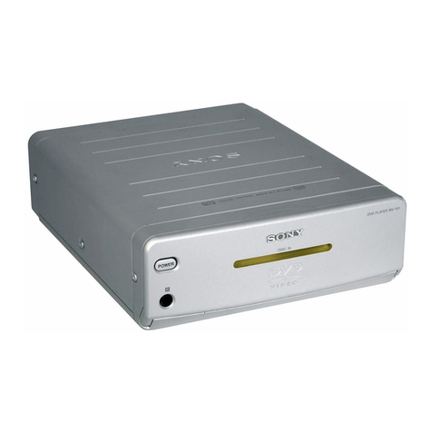 Sony MV-101 - Mobile Dvd User manual