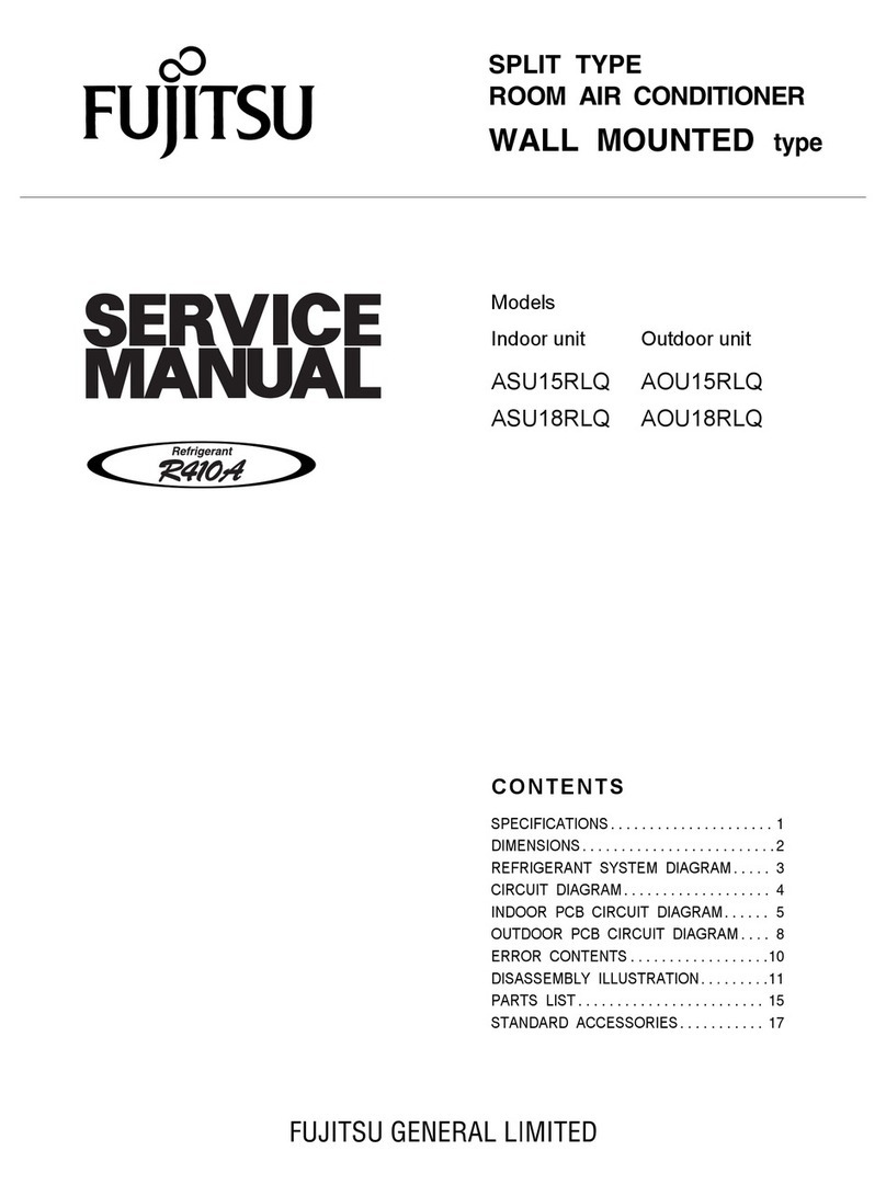 Fujitsu ASU15RLQ User manual