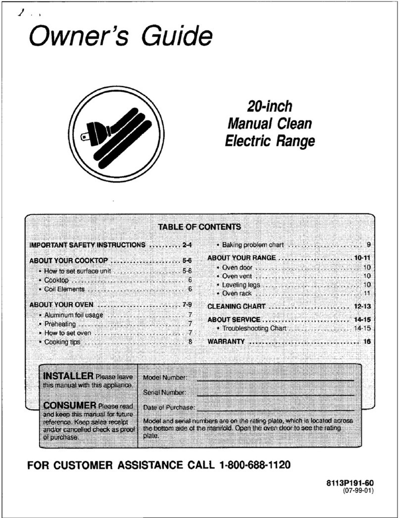 Magic Chef CEL1110AAH owner's guide Magic Chef CEL1110AAH owner's guide