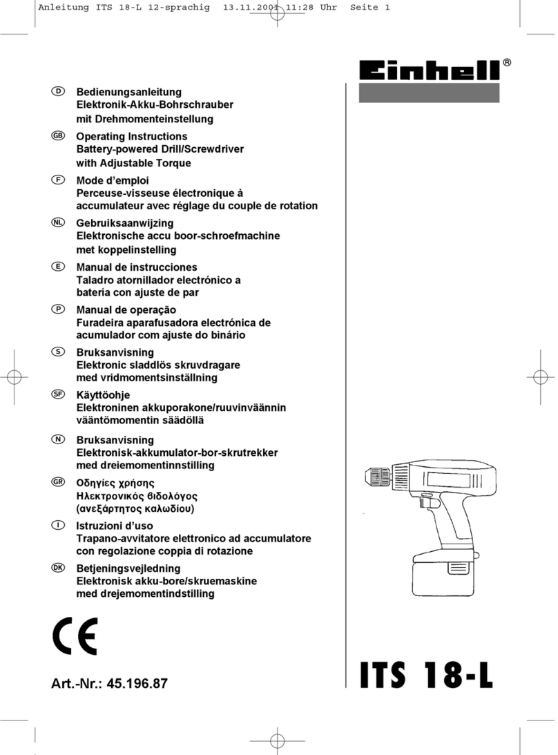 EINHELL ITS 18-L User manual