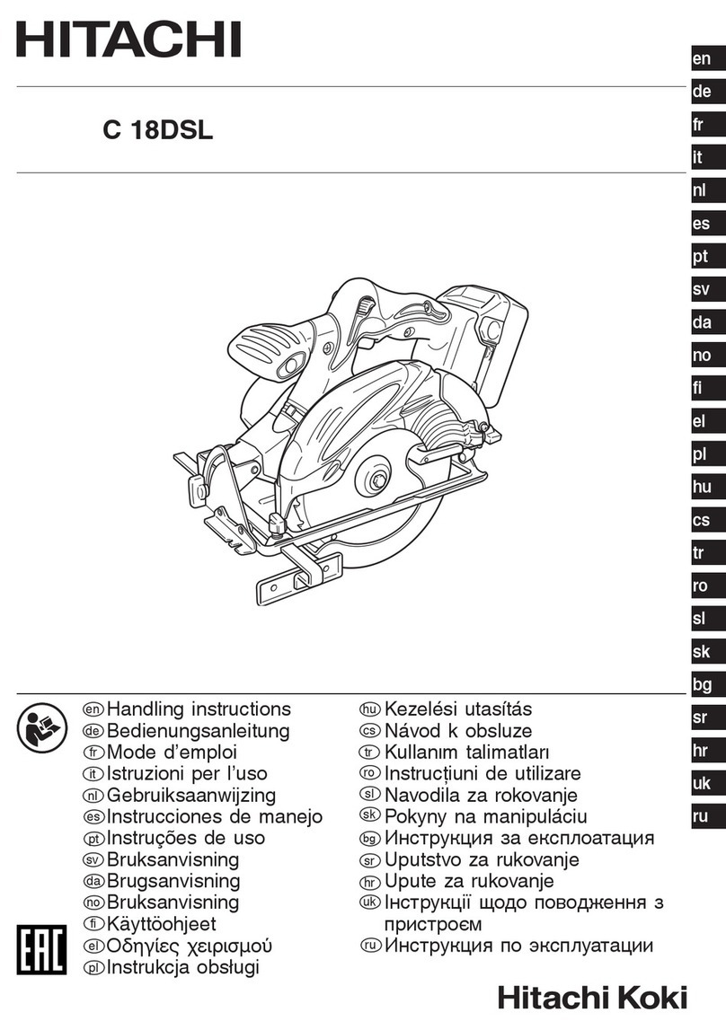 Hitachi C 18DSL User manual