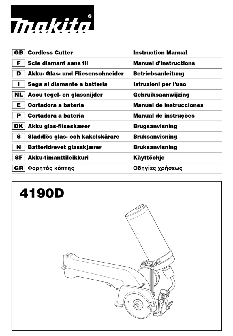 Makita 4190D User manual Makita 4190D User manual