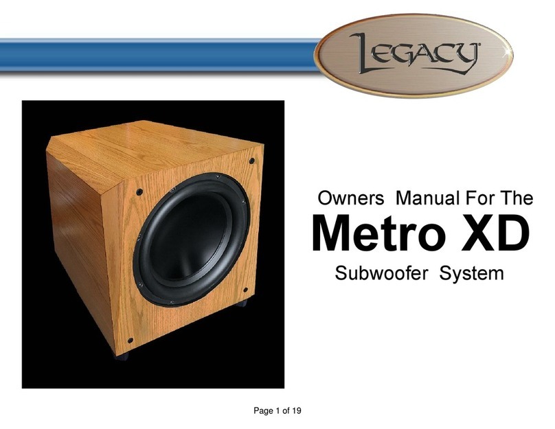 Legacy Metro XD User manual