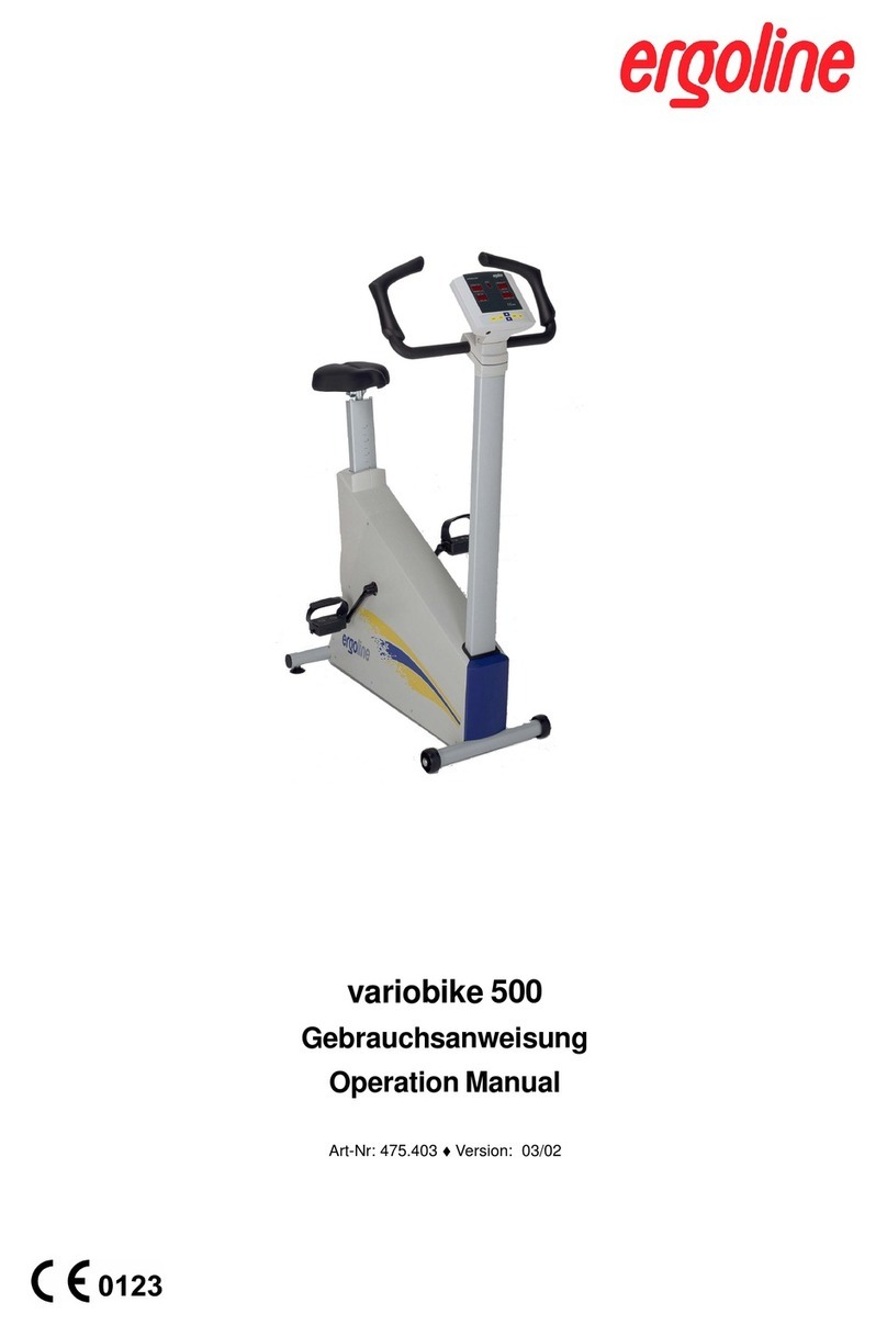 ergoline VARIOBIKE 500 Operation manual ergoline VARIOBIKE 500 Operation manual