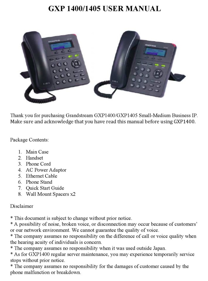 Grandstream Networks GXP-1400 User manual