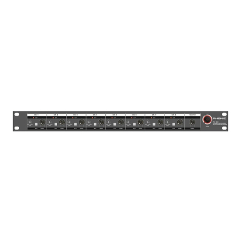 Phonic PM801 user manual