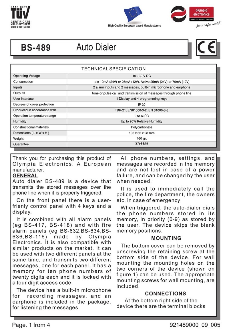 olympia electronics BS-489 manual