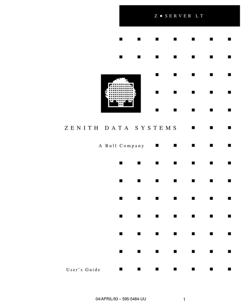 Zenith z-server lt user guide