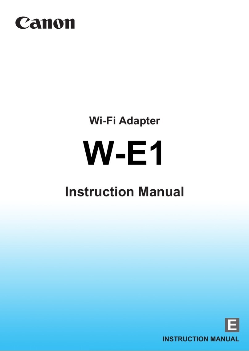 Canon w-e1 instruction manual