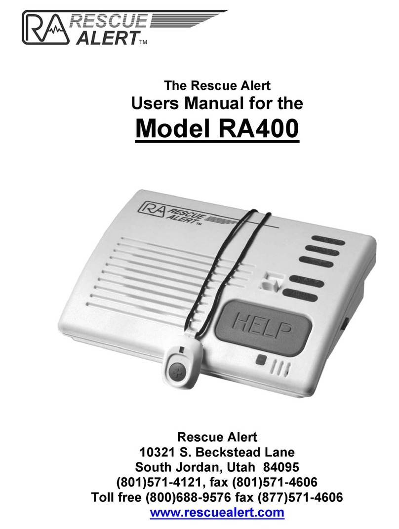 Rescue Alert RA400 user manual Rescue Alert RA400 user manual