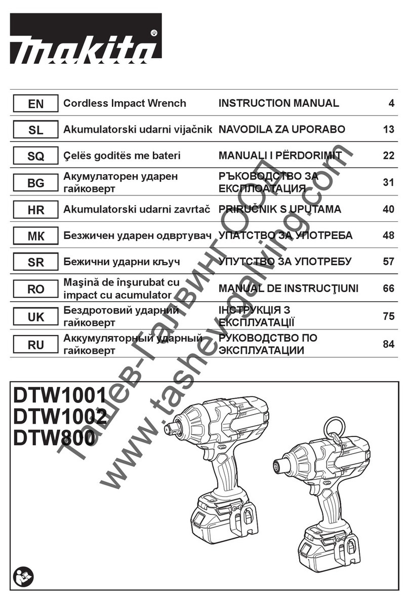 Makita DTW1001 User manual