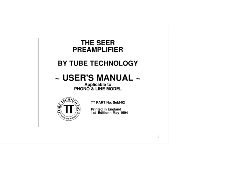 Tube Technology SeM-02 user manual Tube Technology SeM-02 user manual