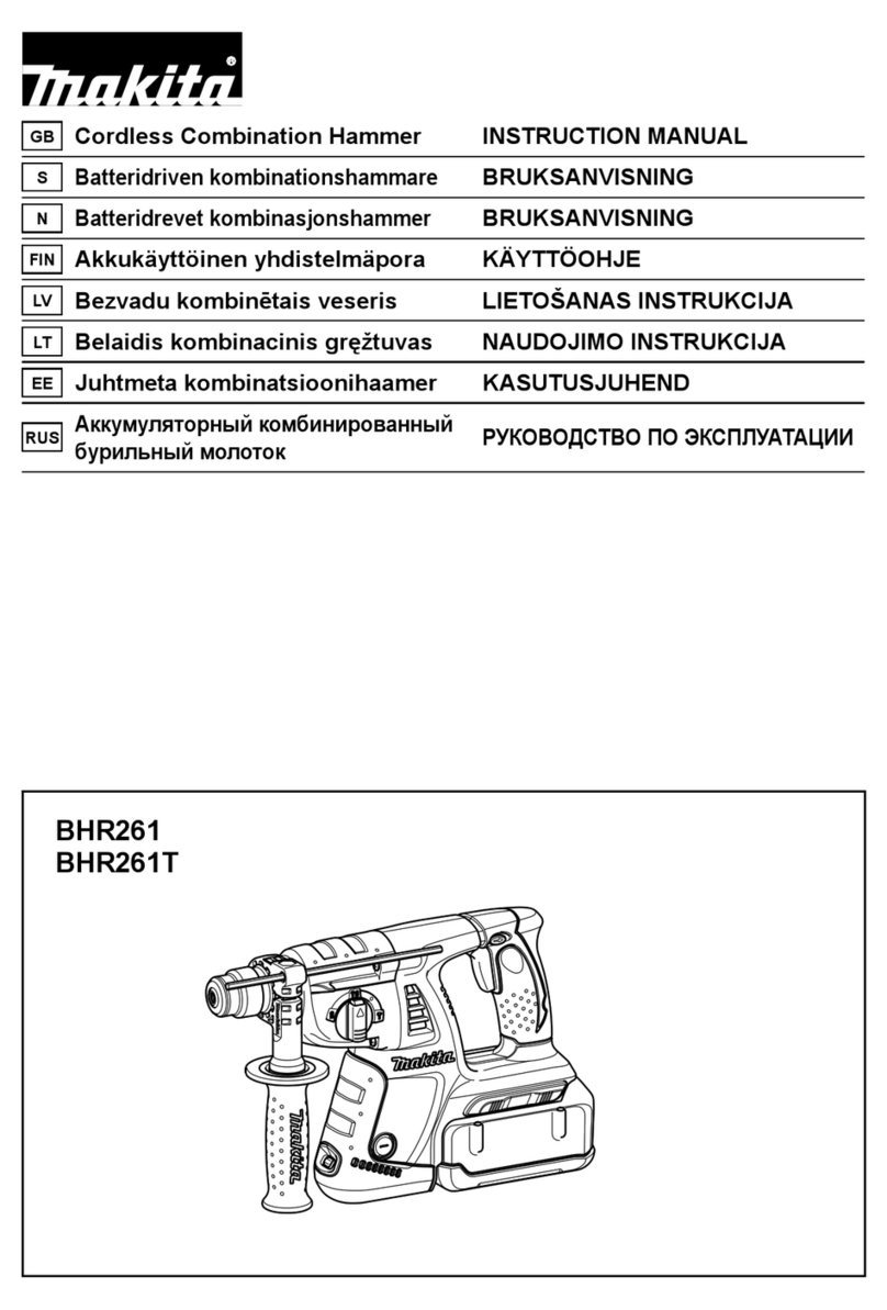 Makita BHR261 User manual Makita BHR261 User manual