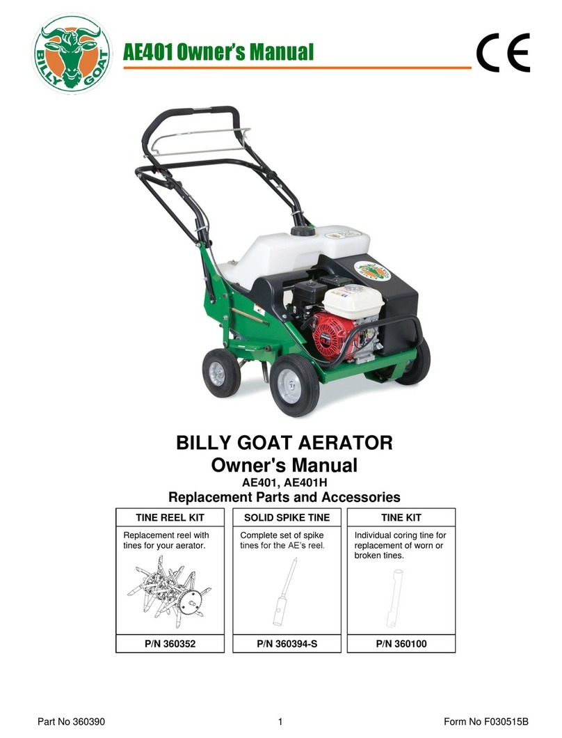 Billy Goat AE401 User manual Billy Goat AE401 User manual