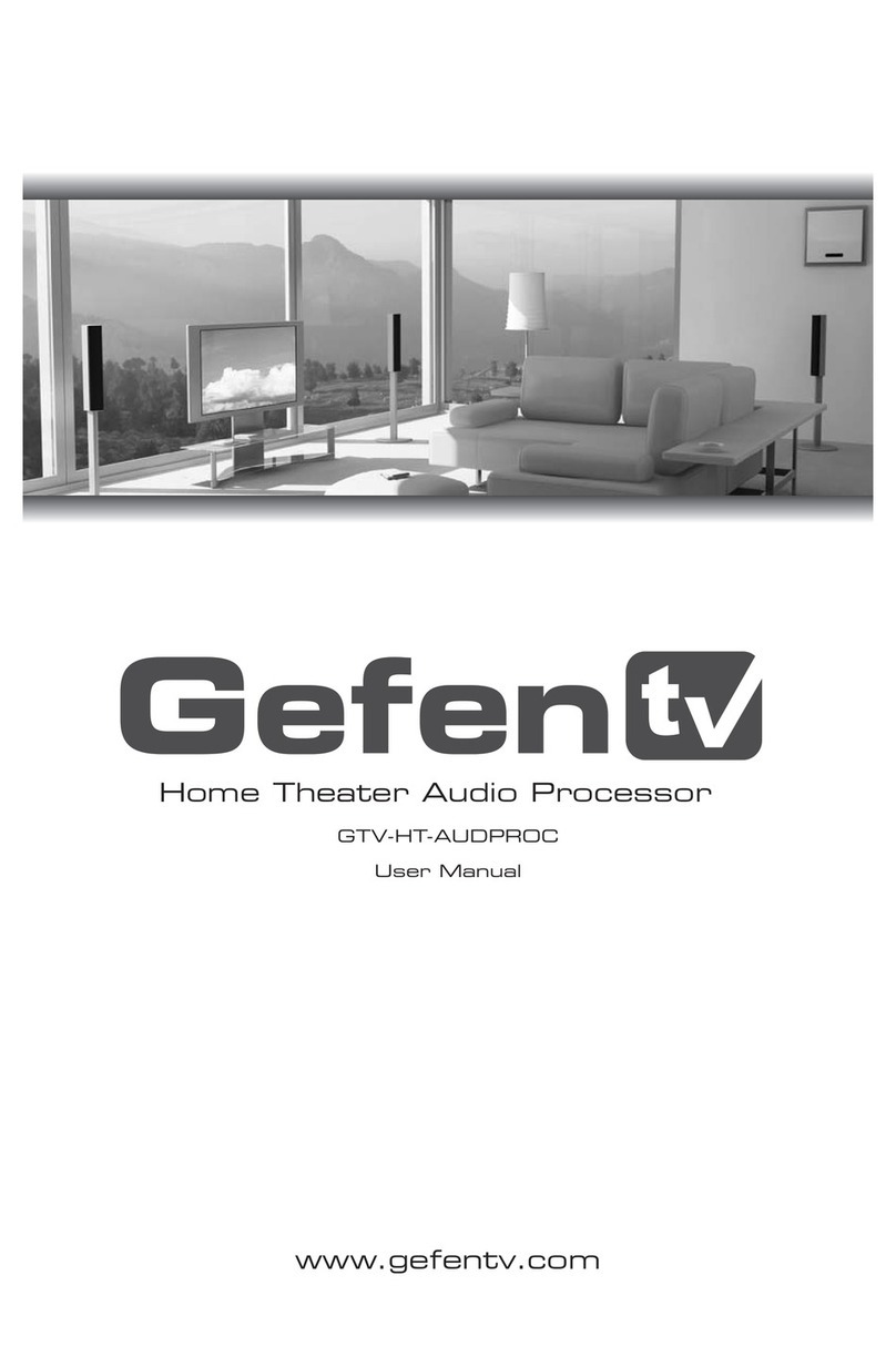 GefenTV GTV-HT-AUDPROC User manual