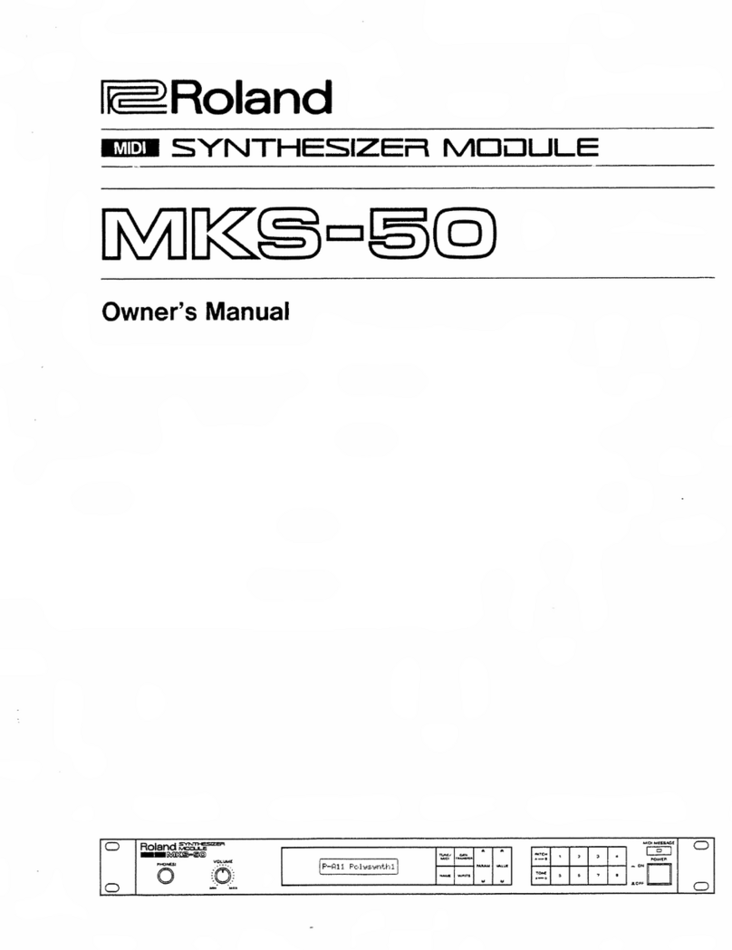 Roland MKS-50 User manual