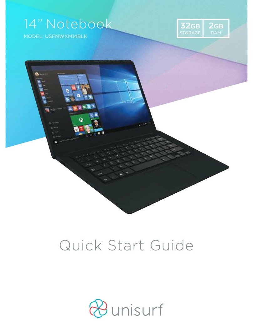 Unisurf USFNWXM14BLK quick start guide