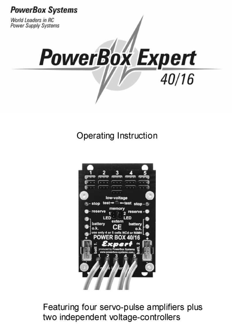 PowerBox Systems 40/16 Operating	 instruction
