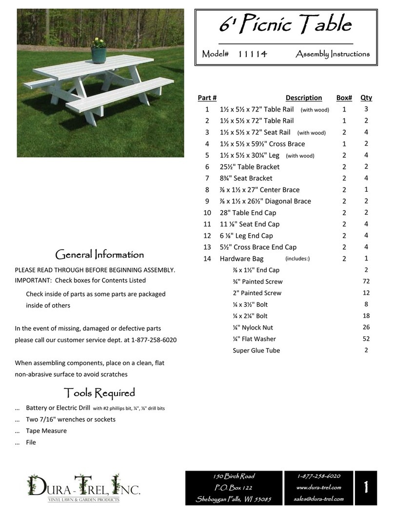 Dura Trel 11114 User manual