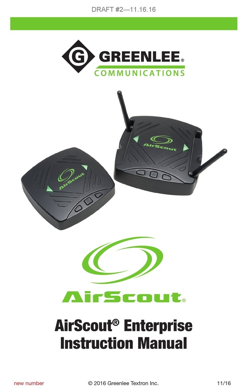 Greenlee AirScout Enterprise instruction manual
