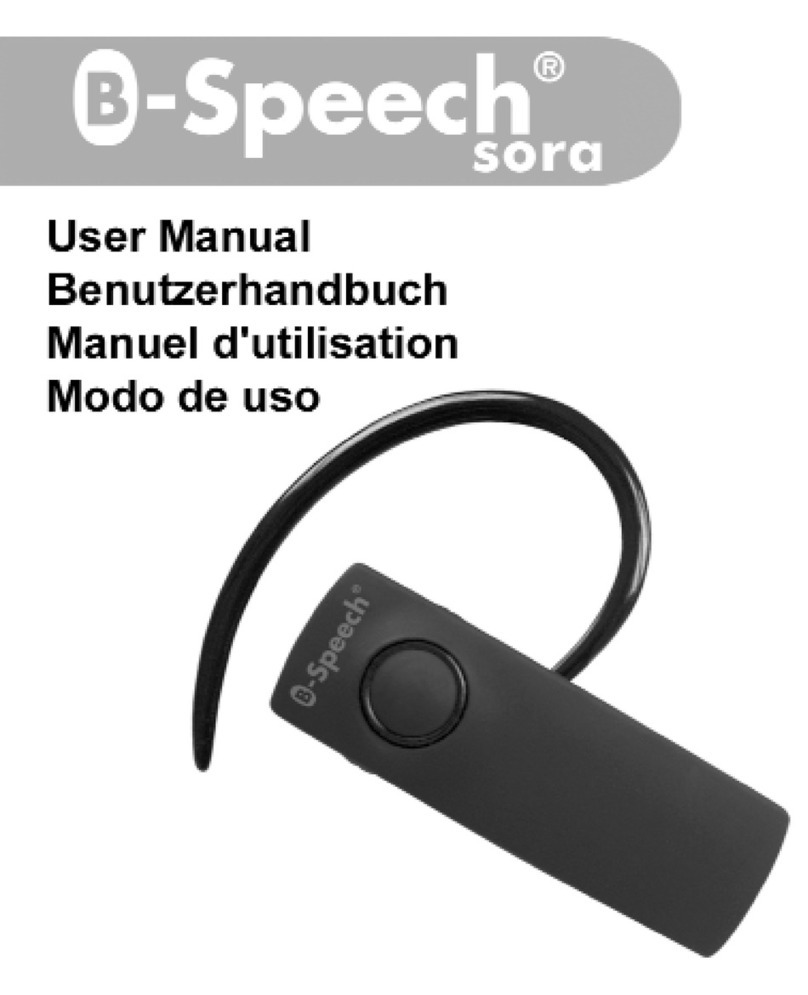 B-Speech sora User manual