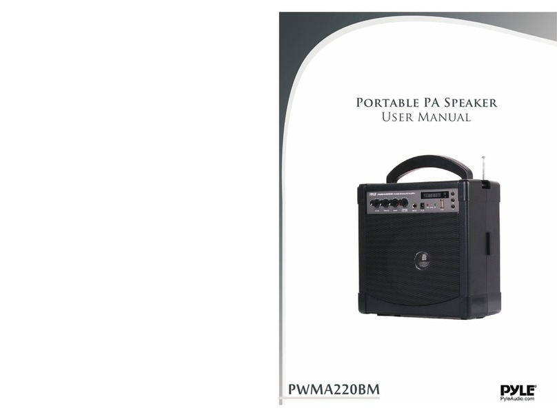 PYLE Audio PWMA220BM User manual