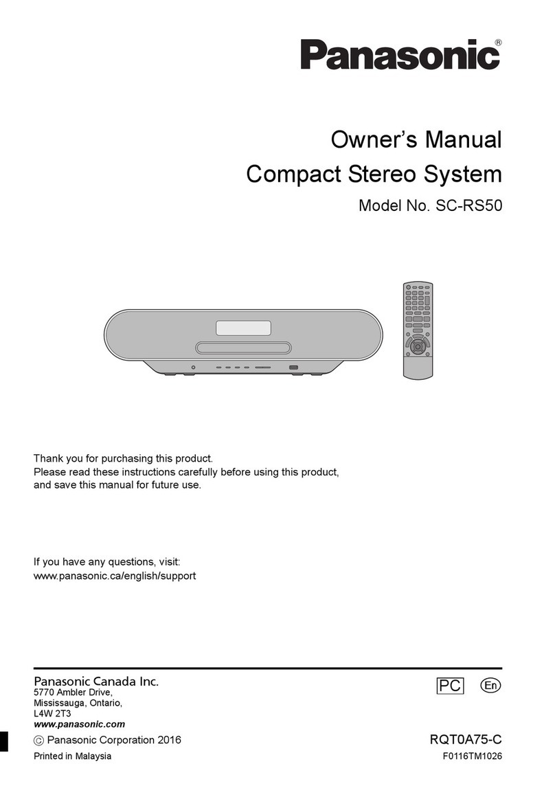 Panasonic SC-RS50 User manual