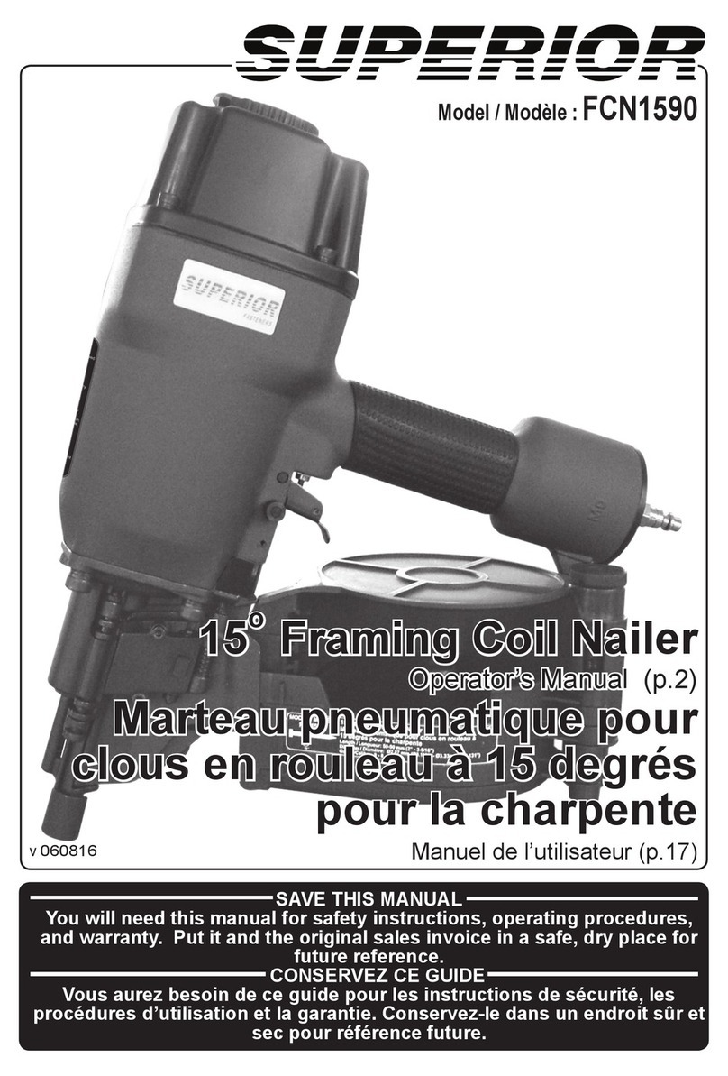 Superior FCN1590 Operator's manual