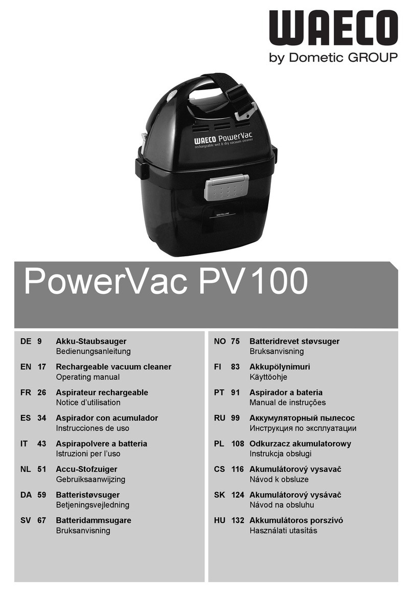 Waeco PowerVac PV-100 operating manual
