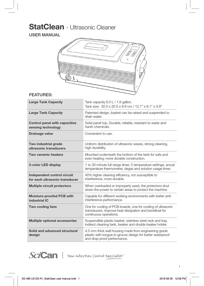 SciCan StatClean user manual