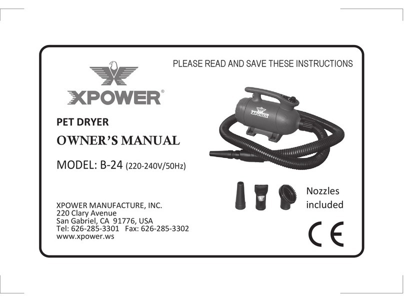 XPower B-24 owner's manual