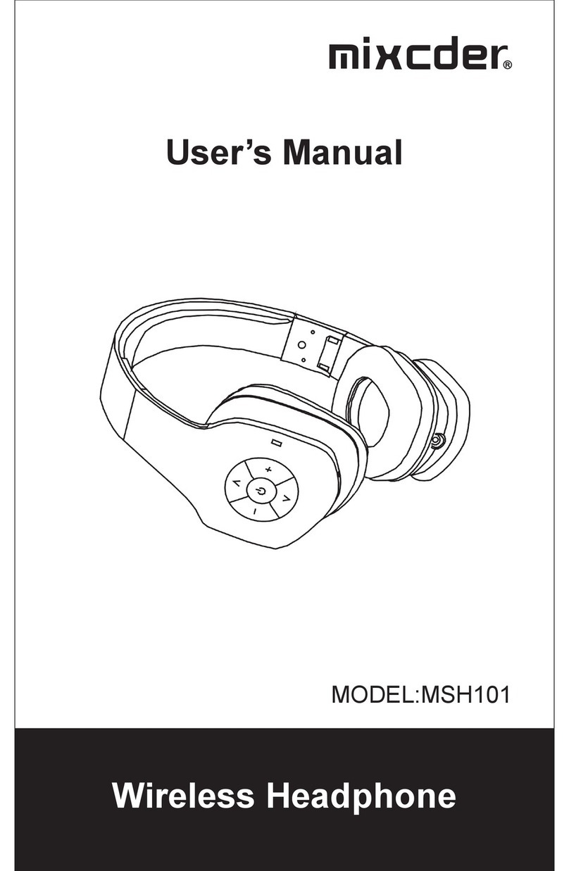 Mixcder MSH101 User manual