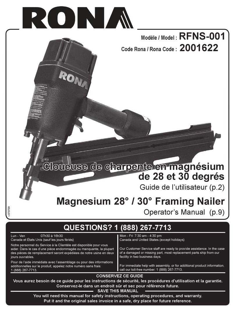 Rona RFNS-001 Operator's manual