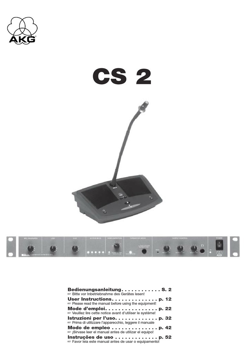 AKG CS 2 User manual