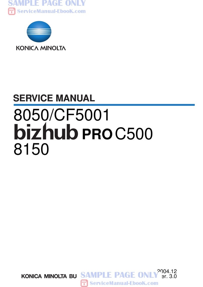 Konica Minolta BIZHUB 8050 CF5001 Service manual