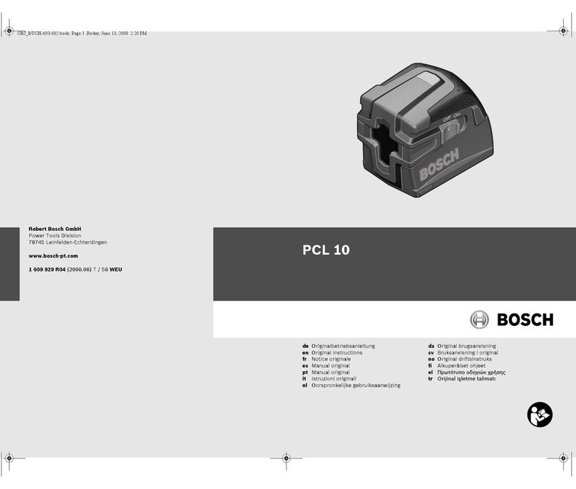 Bosch PCL 10 Original instructions