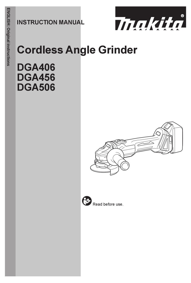 Makita DGA406 instruction manual