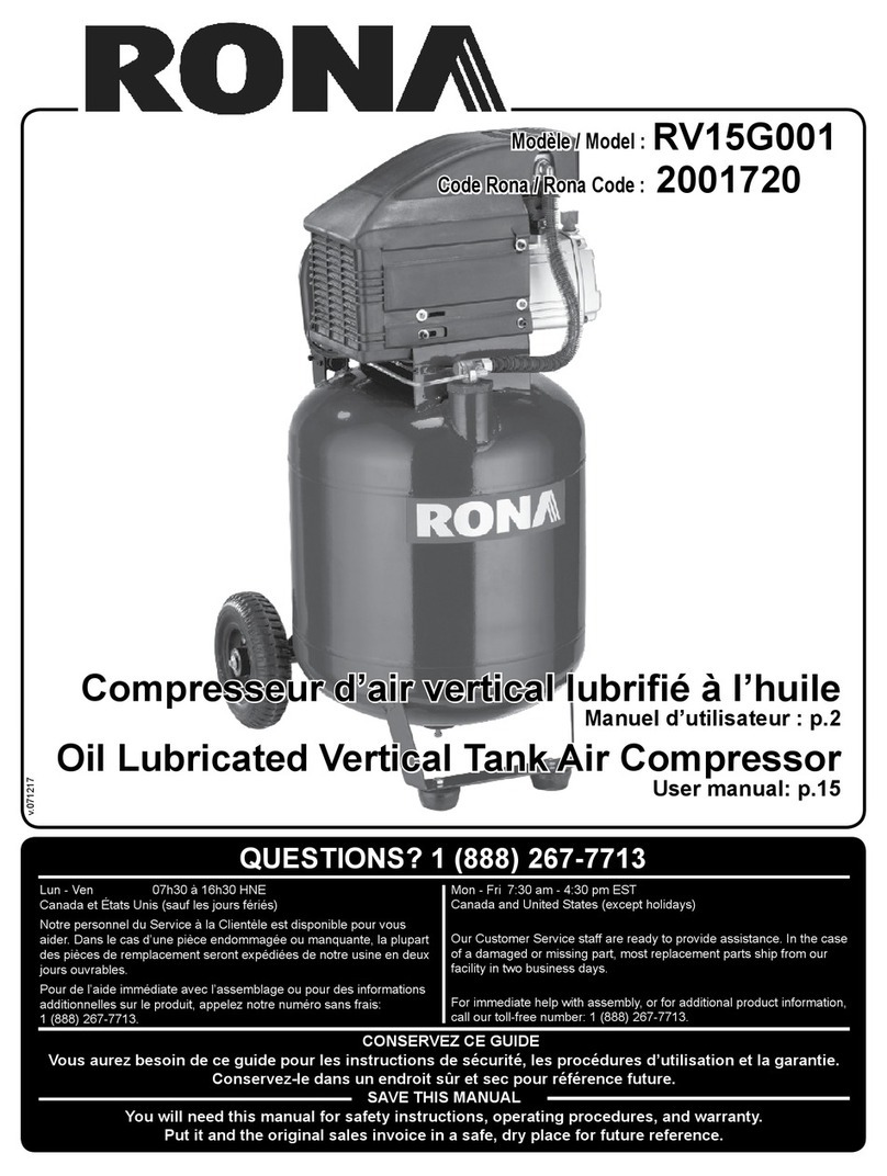 Rona RV15G001 user manual